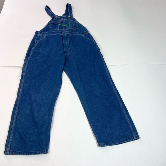Vtg Key Imperial Carpenter Overalls Mens Size 40 x 30 Rugged Work Denim Grunge - Picture 1 of 8
